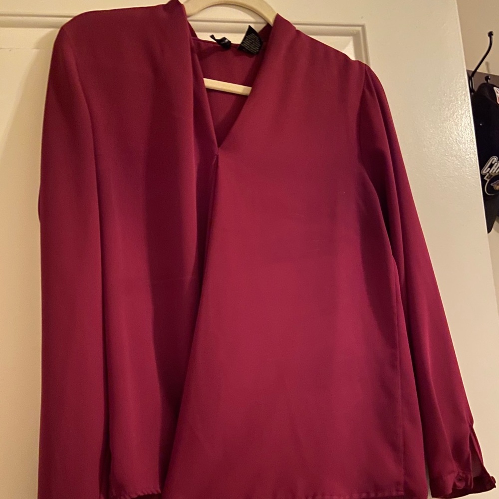Maroon blouse